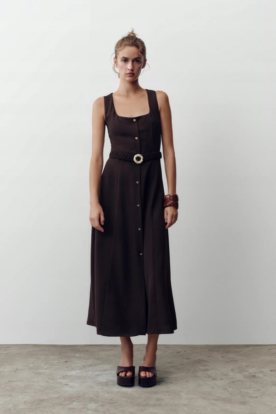 Zara brown dress